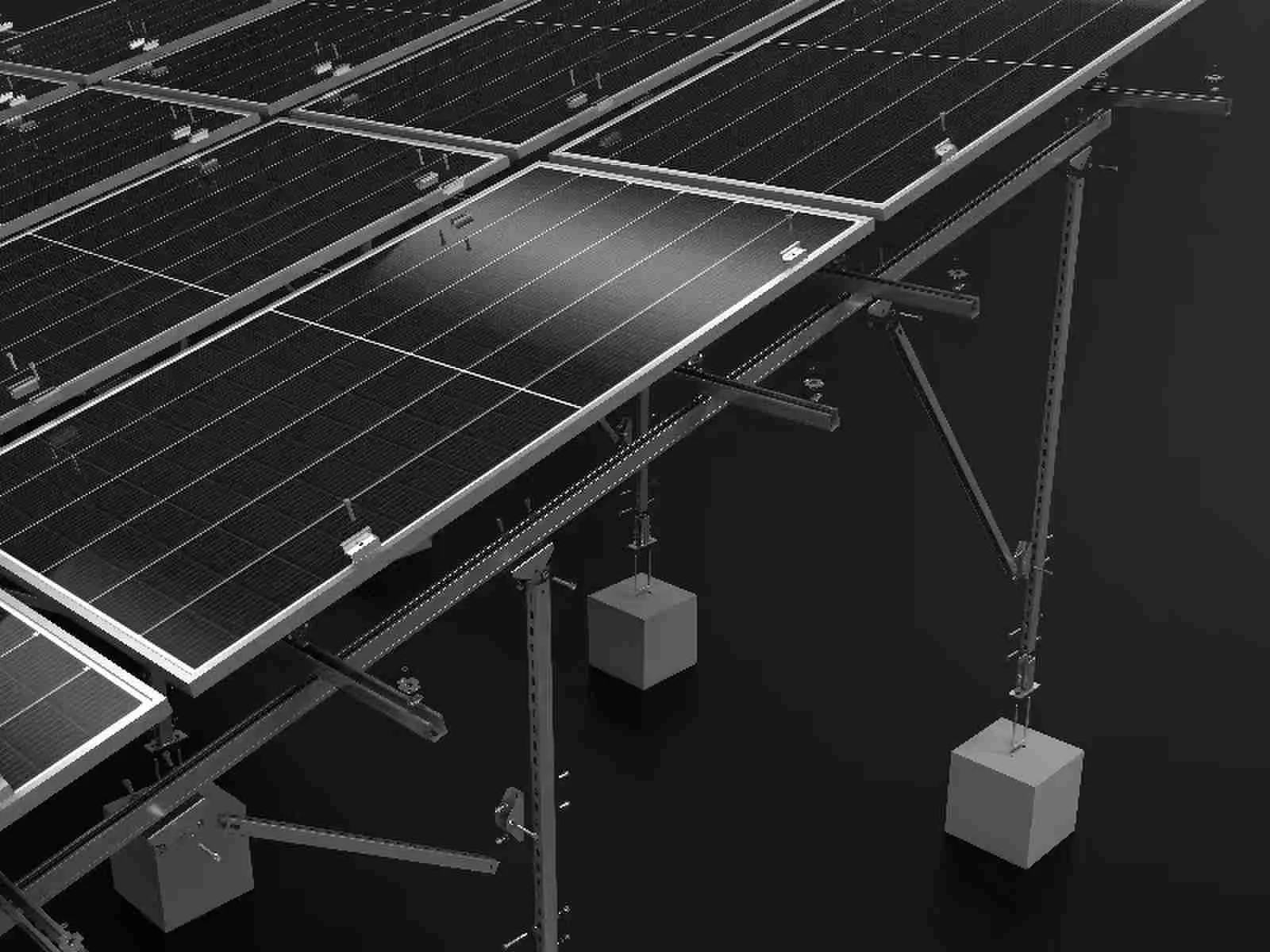 Yonz New design solar racking system tile roof mounting bracket PV roof structure system