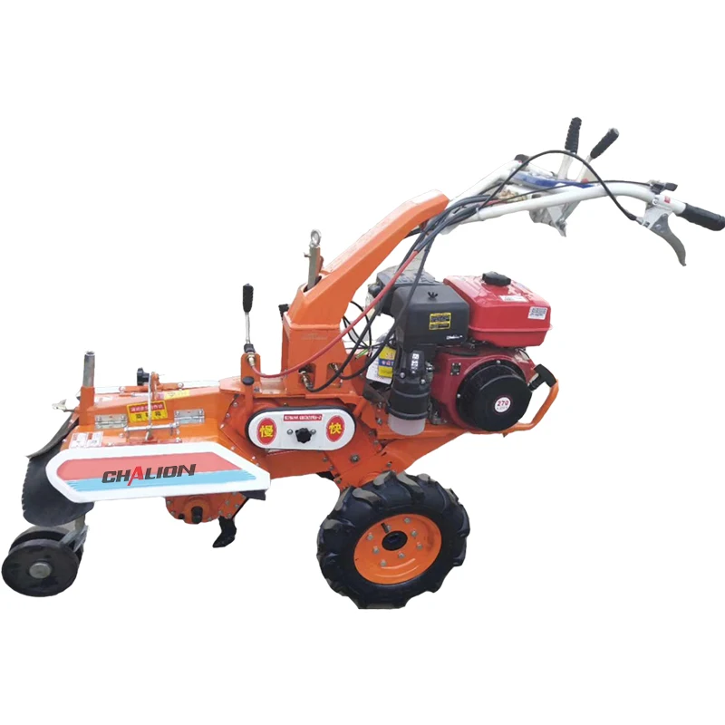 China Mini Power Tiller Hand Push 6.3KW Hand Mini Power Tiller Machine 186F Diesel Tiller Cultivator Power With Factory Price