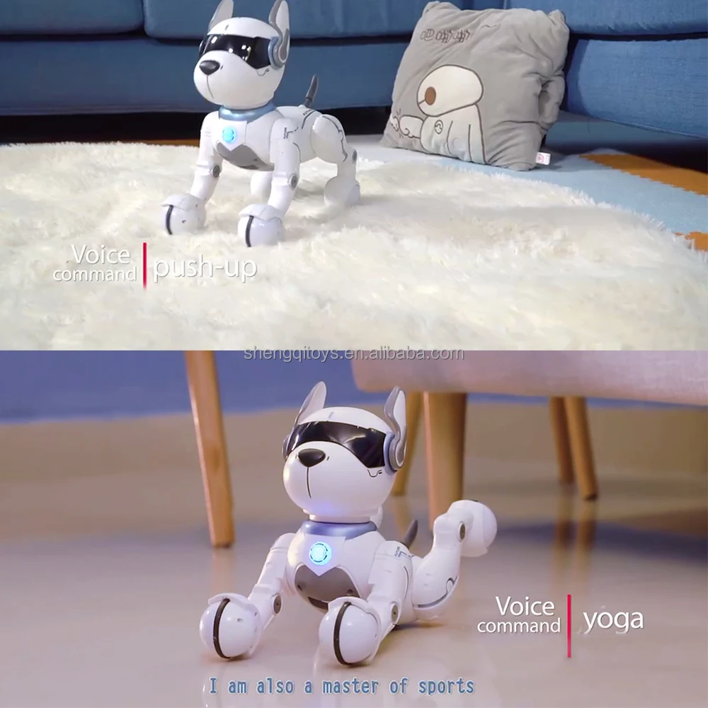 Lucky Toys Programmable Robotic Dog Toy  Remote Control Pet with Touch Function Voice Control for Kids