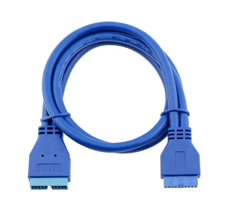 High Speed USB 3.0 Motherboard Header 20 Pin Male to Female Extension Cable