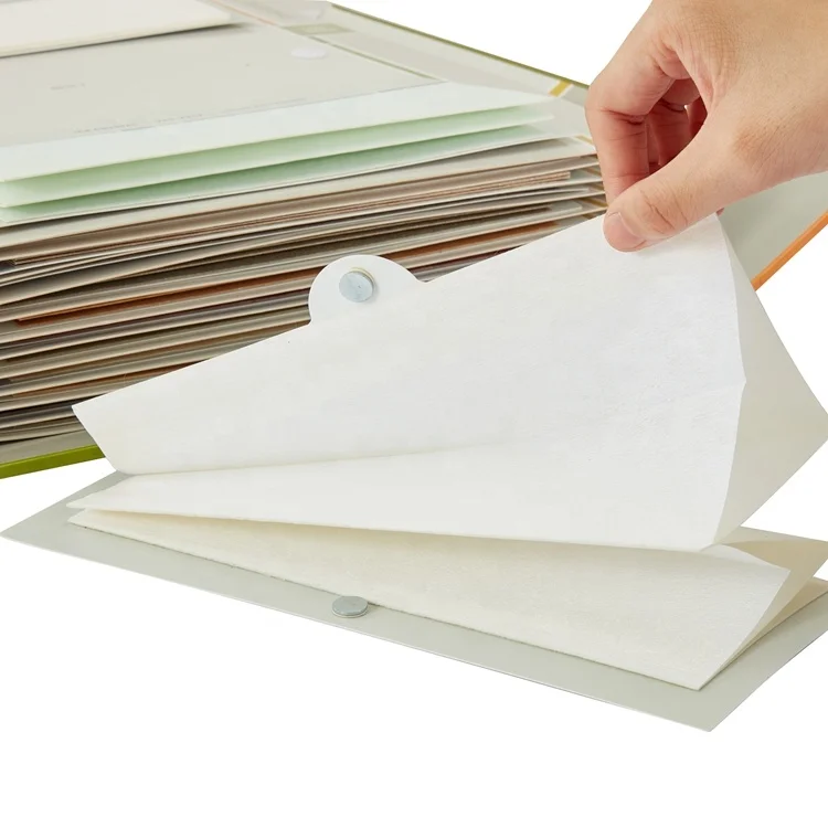 New Arrival Fabric Sample Folder Book For Textile Fabric Shade Roman Pleated Shades Color Swatch/Color Card/Color Sample Booklet