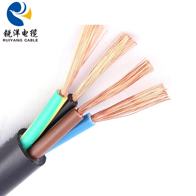 2021 Low voltage rvv insulated electric power cable 4x1.5mm2