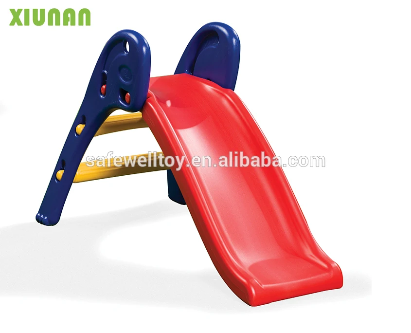 XIUNAN XSL001 CE proved kids plastic foldable slide indoor playground equipment children plastic slide kids indoor slide