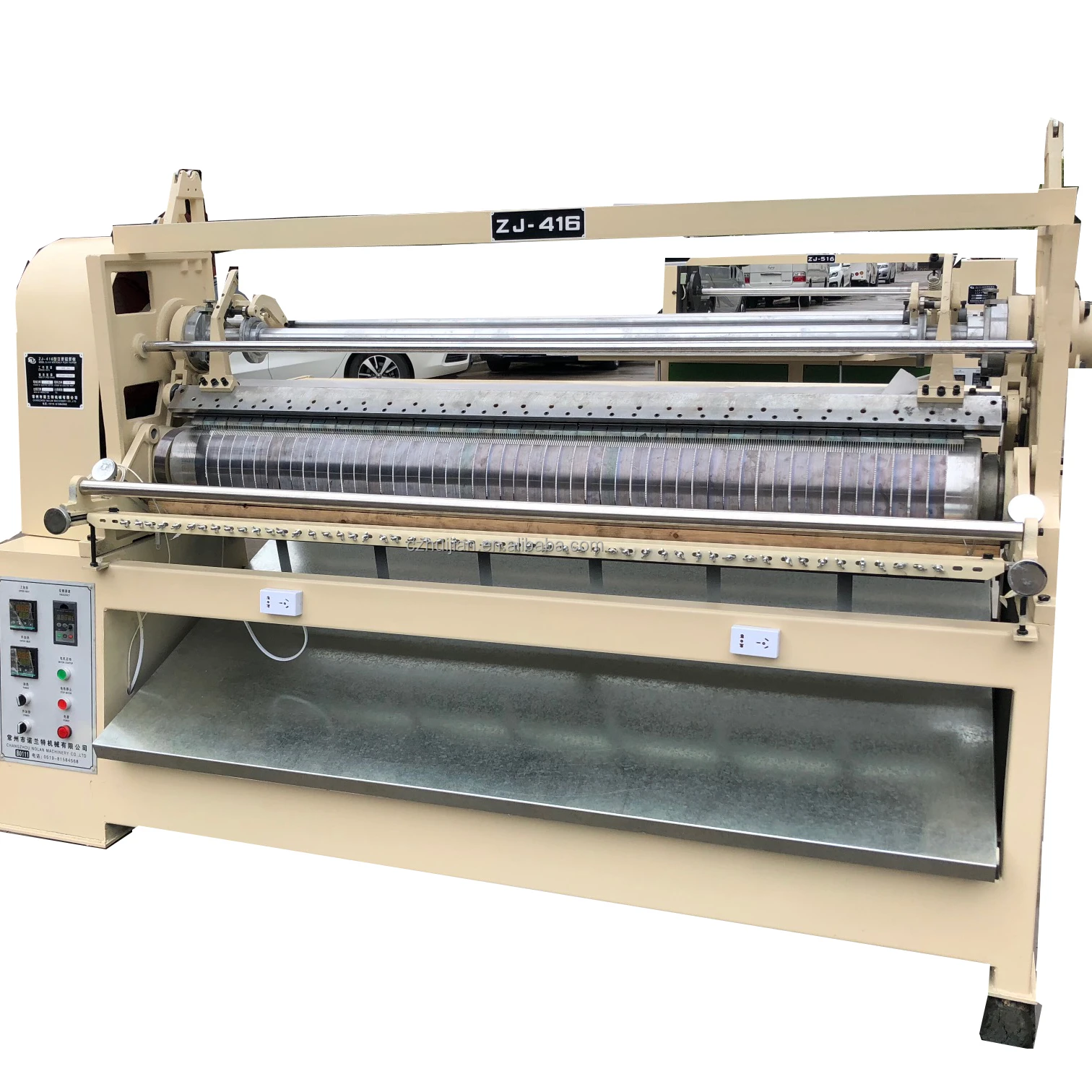  416 model fabric pleating