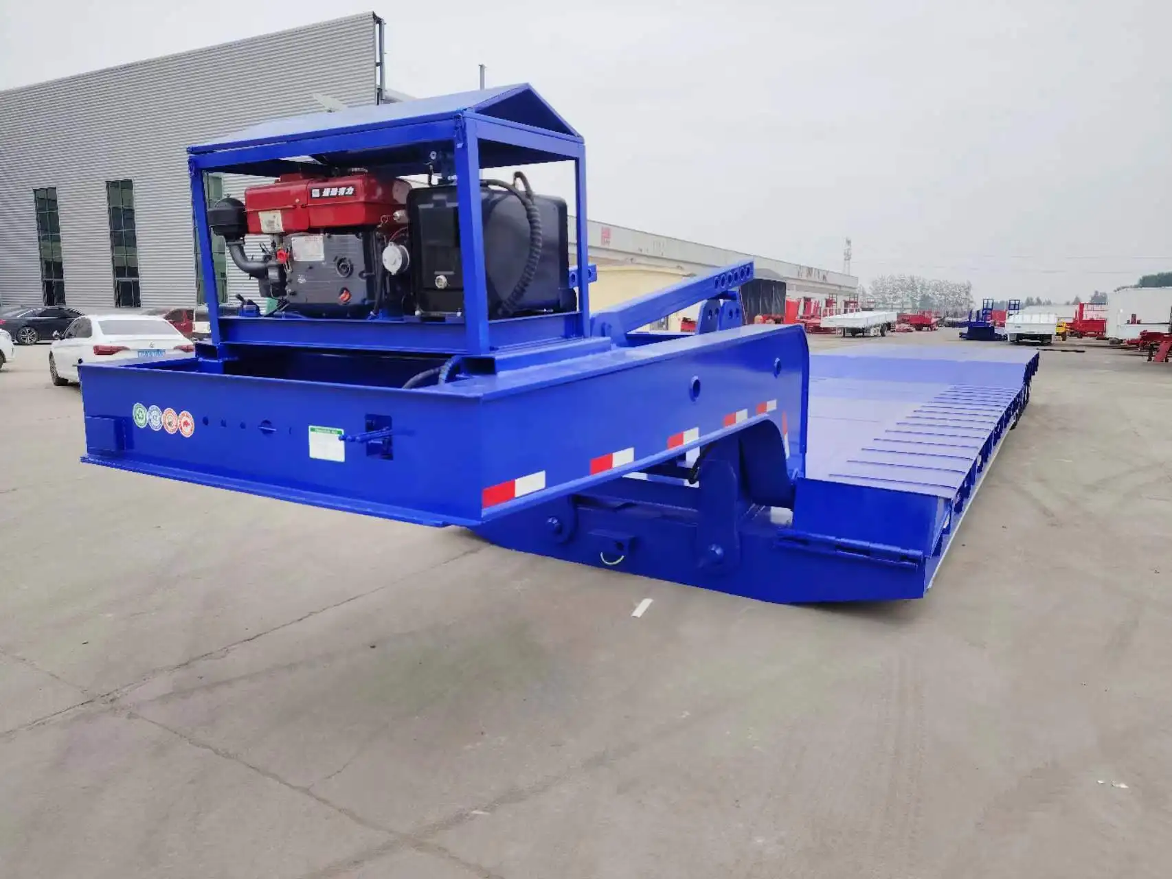 Низкорамный прицеп для грузовика Lowboys низкая кровать 35 тонн съемный Lowboy