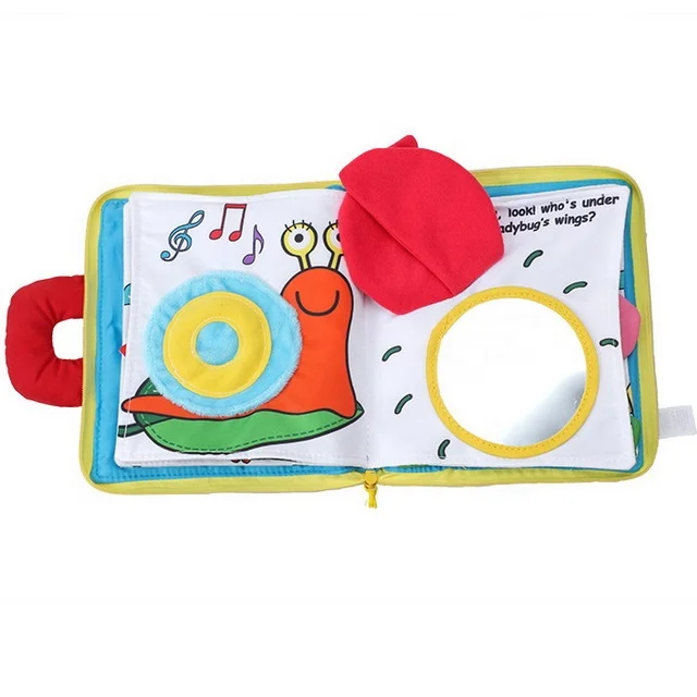 latest product baby sensory activity cloth book montessori baby toys