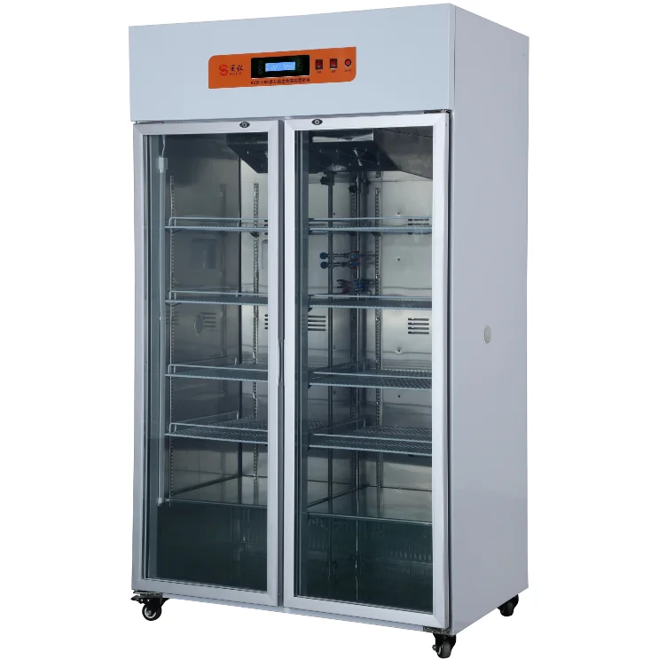 GYCX-1000  Customized Vaccine Fridge Constant Temperature Medicine Refrigerator Glass Door Testing Kit Freezer  Reagent Cabinet