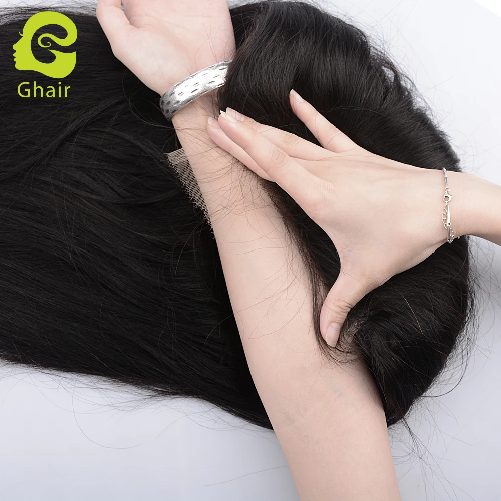 new arrival cambodian 7*7 hd swiss lace closure wig raw human hair extension straight wave wigs