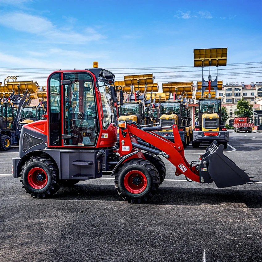 LUYU Official 908C 0.8 Ton Mini Articulated Wheel Loader with High Quality