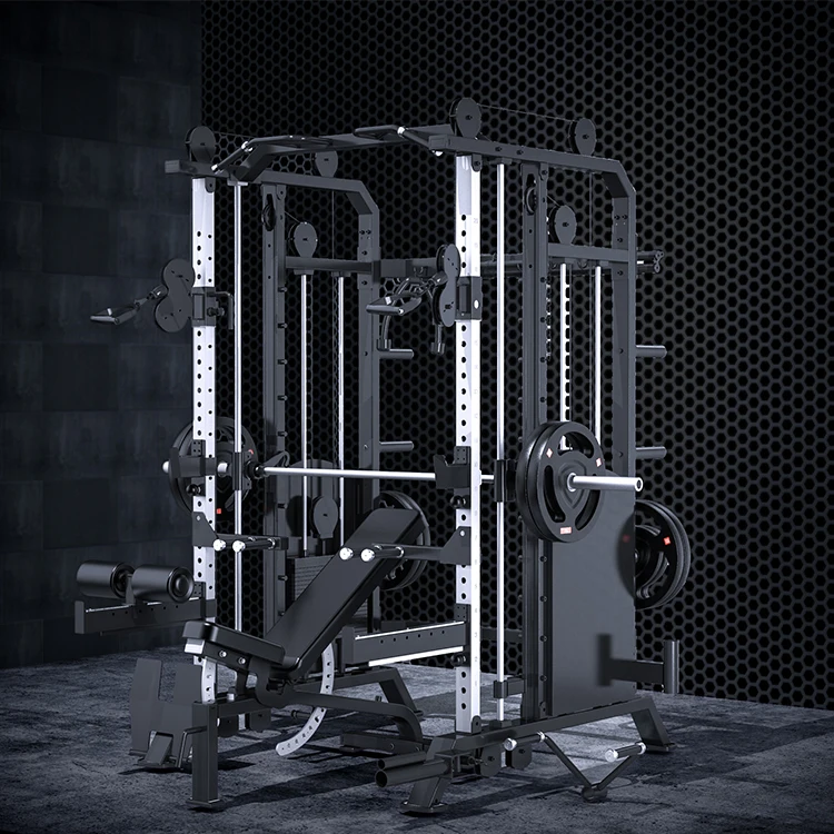 2022 Manufacture Multi Power Rack Home Multifunction Gym Equipment Smith Machine