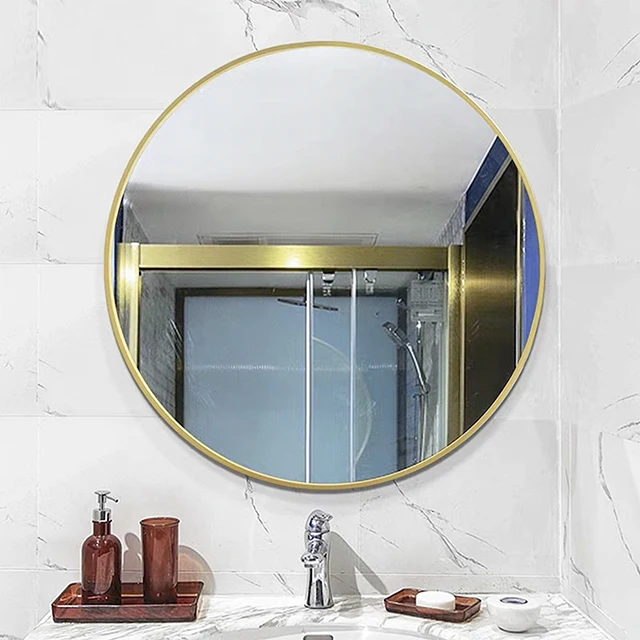 New arrival wall mounted gold framed mirror with factory wholesale price