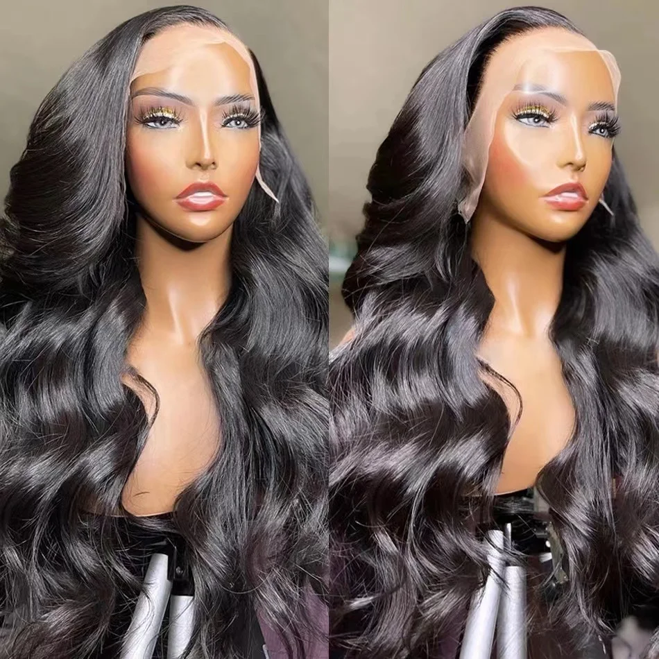 100% Brazilian Virgin Human Hair Transparent Swiss Lace Wig HD Lace Front Wigs Raw Natural Human Hair Lace Wigs Black Women