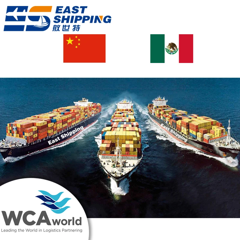 East Shipping Agent Freight Forwarder To Mexico Logistics Services China To Mexico shipping container 40ft FCL Ocean Shipping