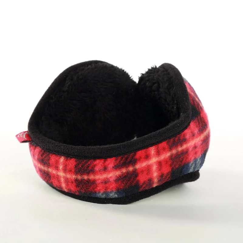 Новое поступление, женские зимние теплые наушники для девочек, теплые наушники в клетку, теплые наушники, повязка на голову