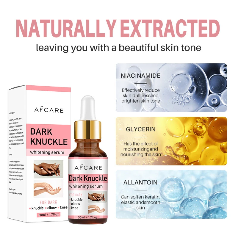 Dark Knuckles Bleaching Serum Sulfate-Free Nourishing Lightening and Vitamin C Double Glutathione Super Skin Whitening Serum