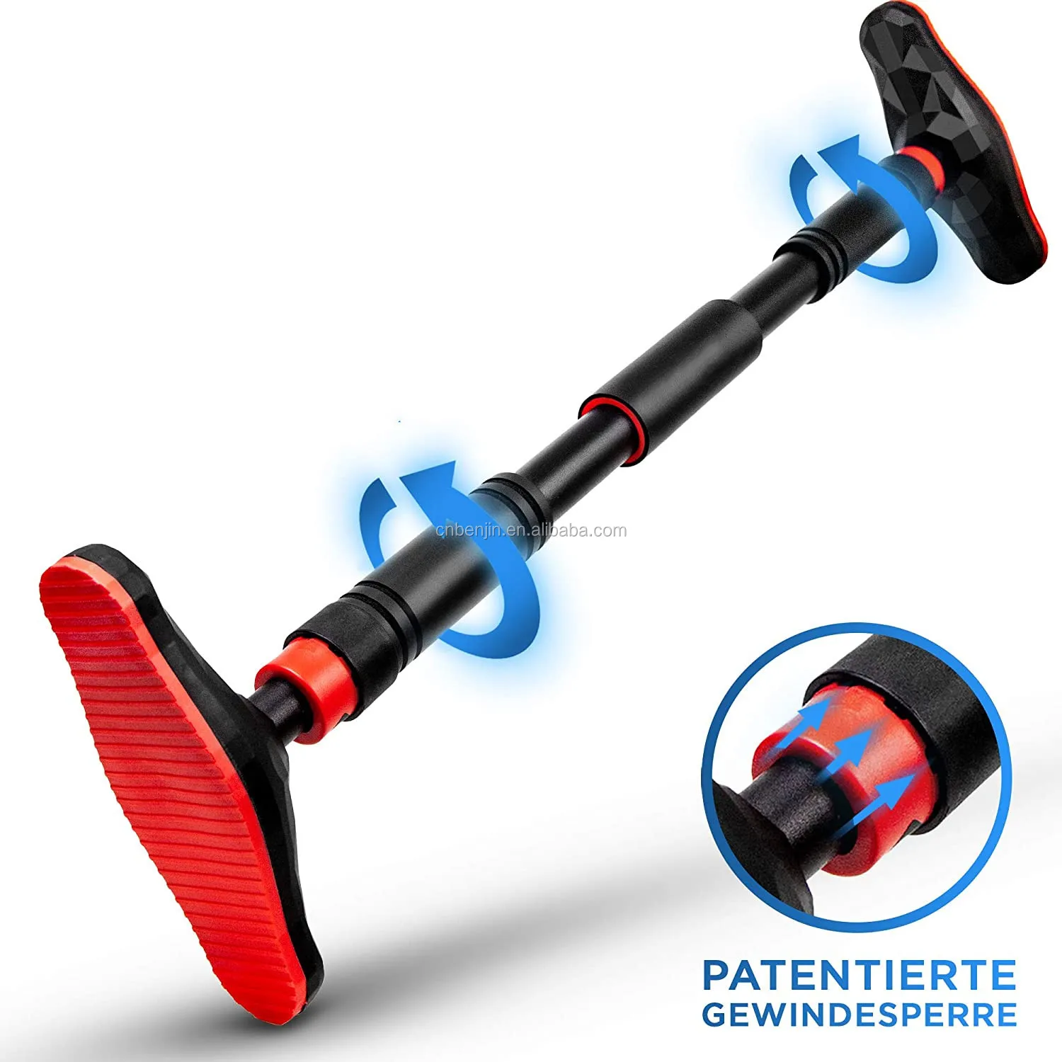 Doorway Pull Up Bar no Screws Doorway Chin Up Bar for Home Gym Adjustable Size to Doors Large Anti-Slip Mat