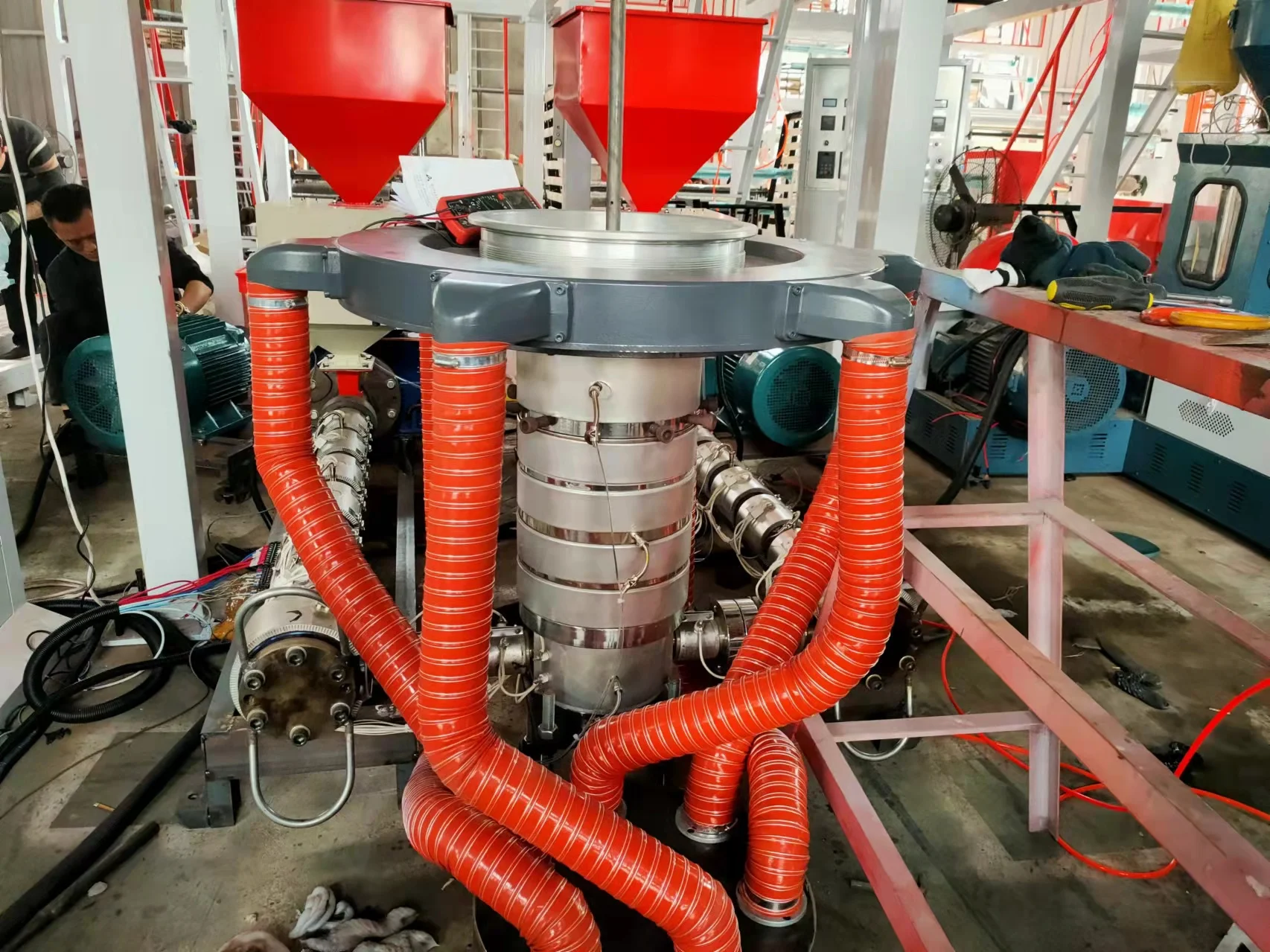 LDPE HDPE LLDPE High Speed ABA Film Blowing Machine