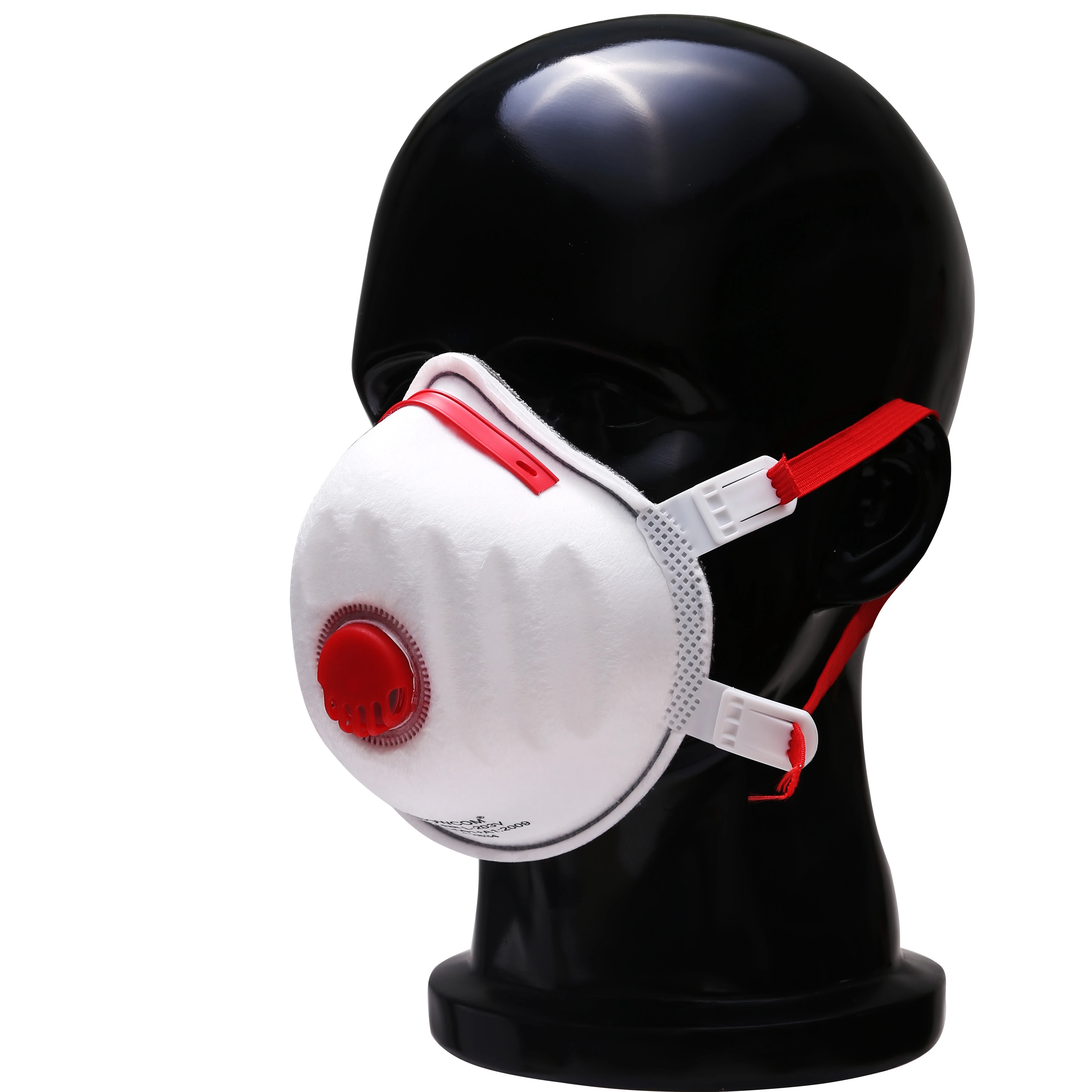 N95 Protective Breathing Face Shield Mask Valved Dust Pollution FFP3 Respirator Mouth Mask With Valve