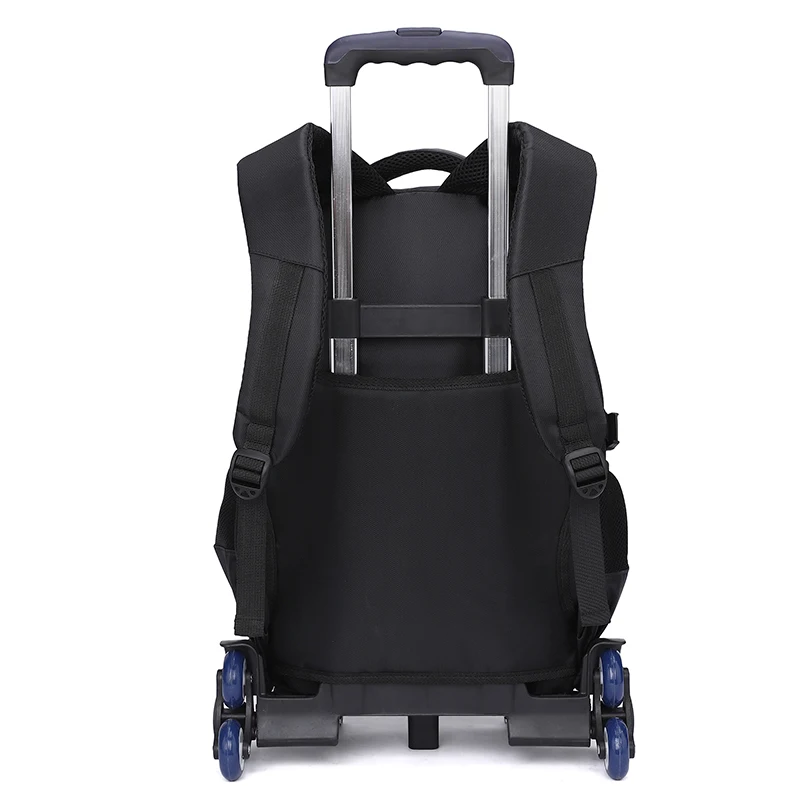 Wholesale high quality large waterproof boys teen trolley high school bag backpack with wheels