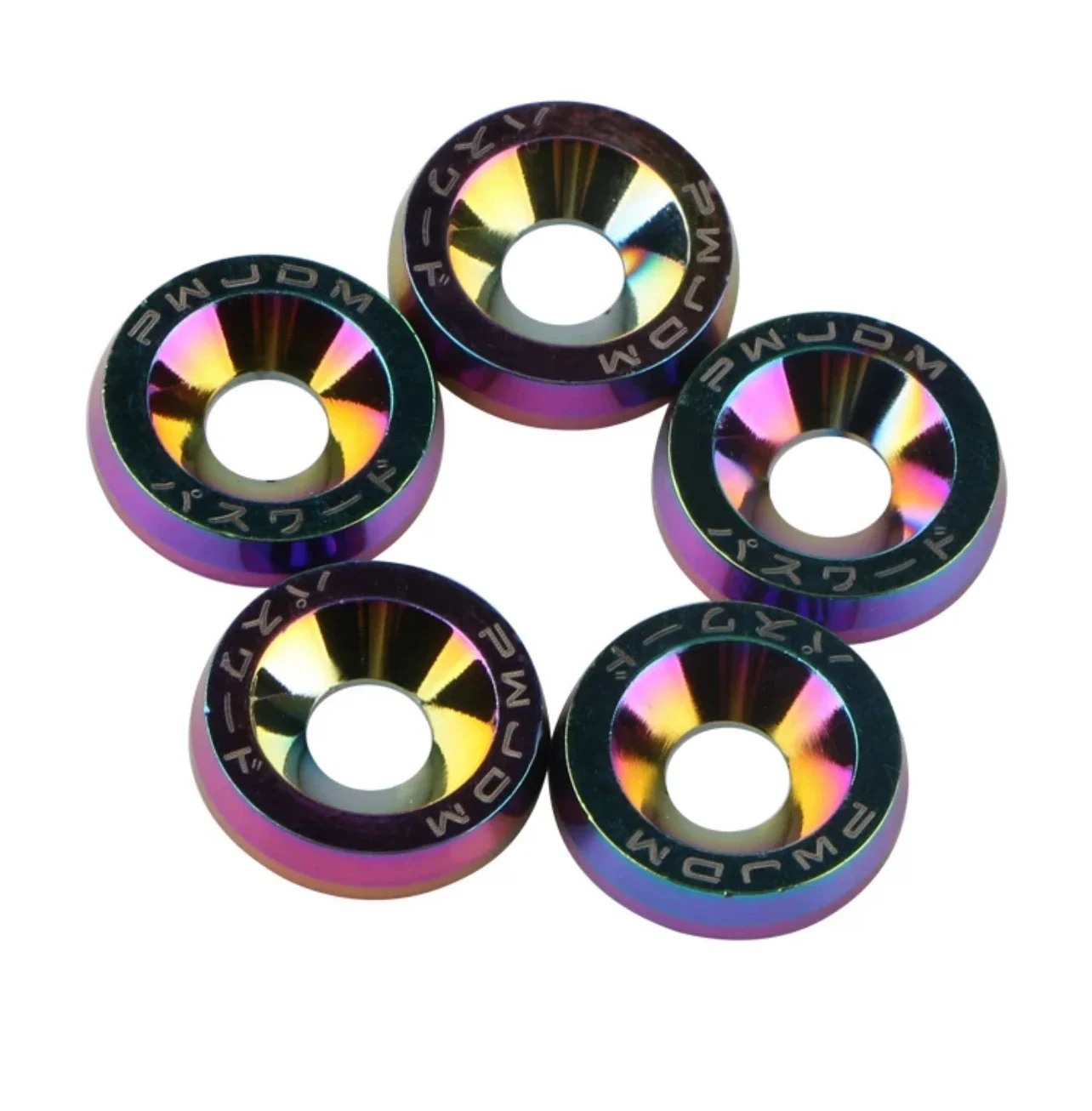 Din Standard Nickel-Plated Flat Washer Wedge Style Car Front Rear Bumper Reinforcement Car Modification License Plate Frame GB