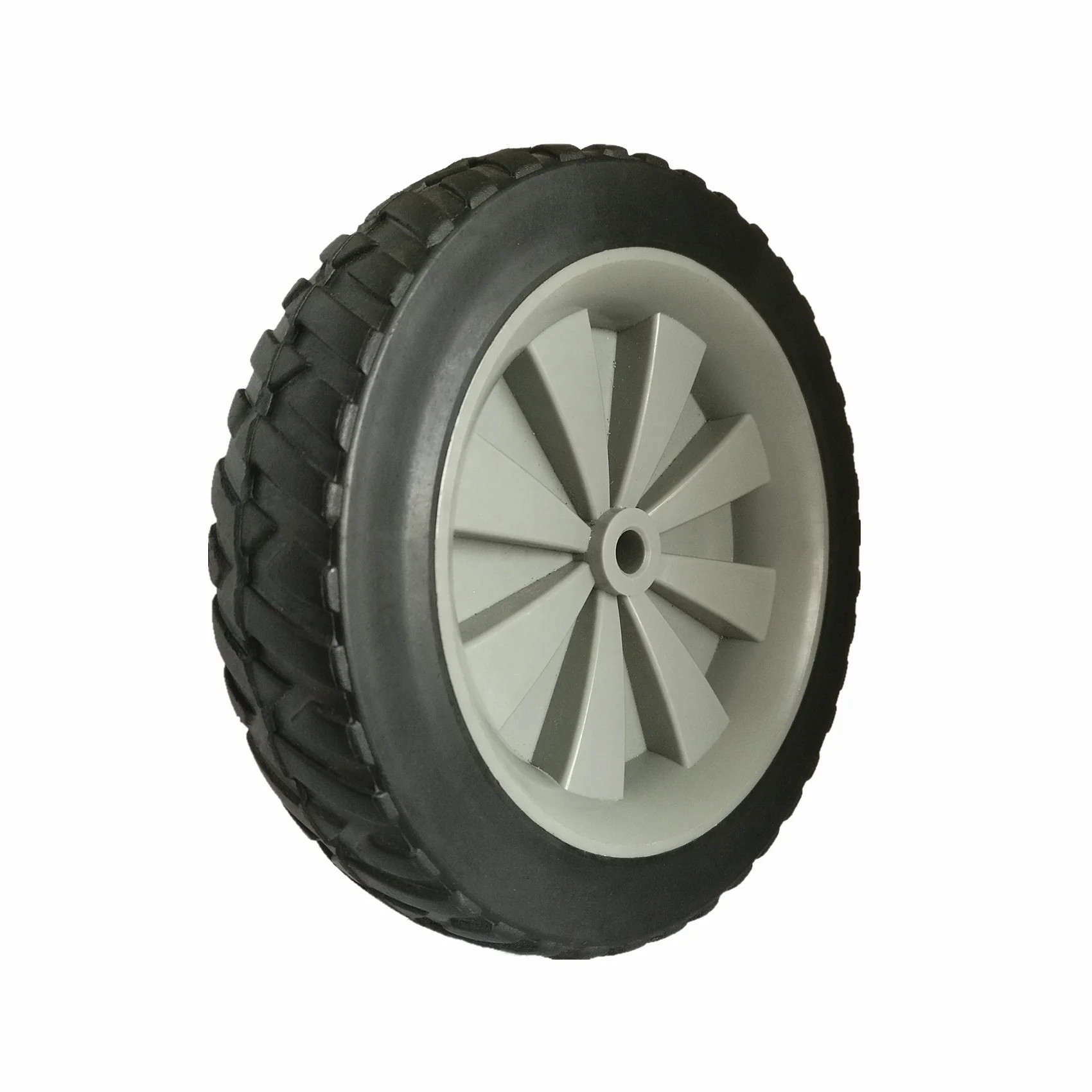 7 inch semi pneumatic wheels for tool cart, snowblower wheel, plastic cooler wheels
