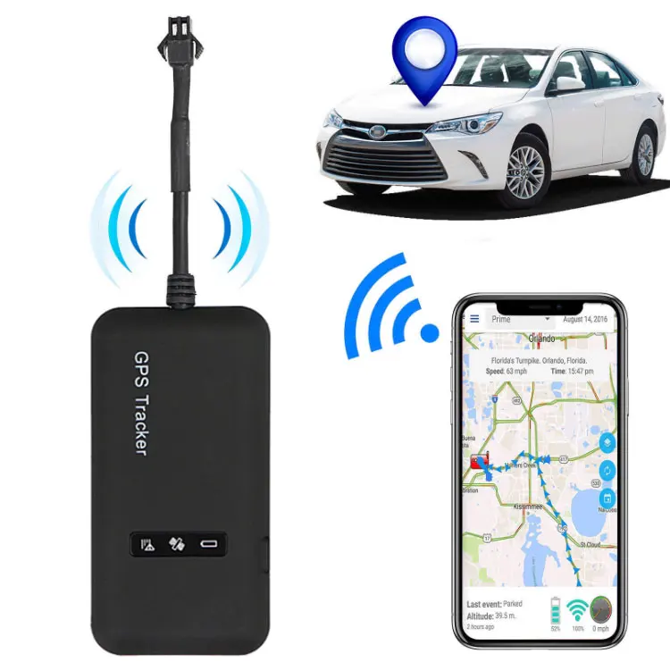 Автомобильный GPS-трекер GT02A для мотоцикла/электровелосипеда автомобиля GSM-трекер отслеживания транспортного средства в реальном времени GPRS SMS