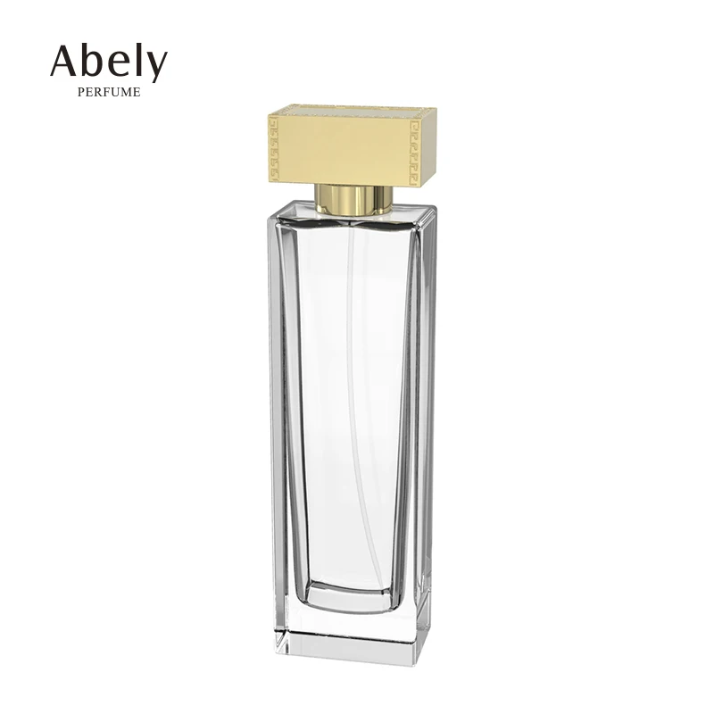 Wholesale Unique Price Absolutely Affordable Cosmetics 100ml Glass Perfume Spray Empty Rectangular Perfume Bottle