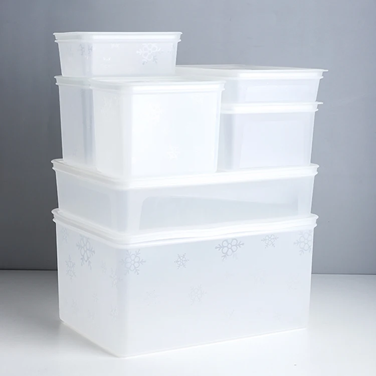 Factory Direct Plastic Veggie Fruit Storage Pantry Organizing Food Fridge Refrigerator Organizer Container Set