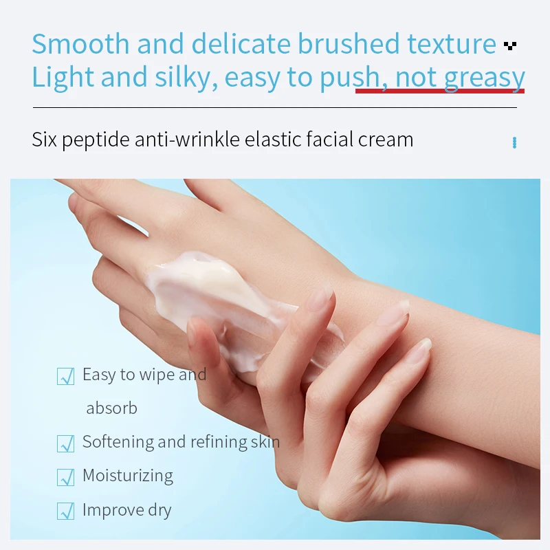 IMAGES hot selling Six peptide Anti-wrinkle Anti Aging Skin beauty moisturizing Face Cream