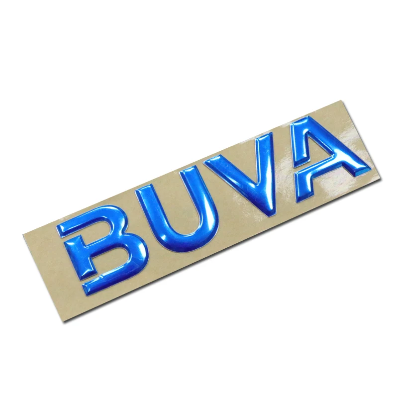 Custom Metallic ABS Adhesive Letters Plastic  raised Stickers Surface Glossy 3D Logo Sticker