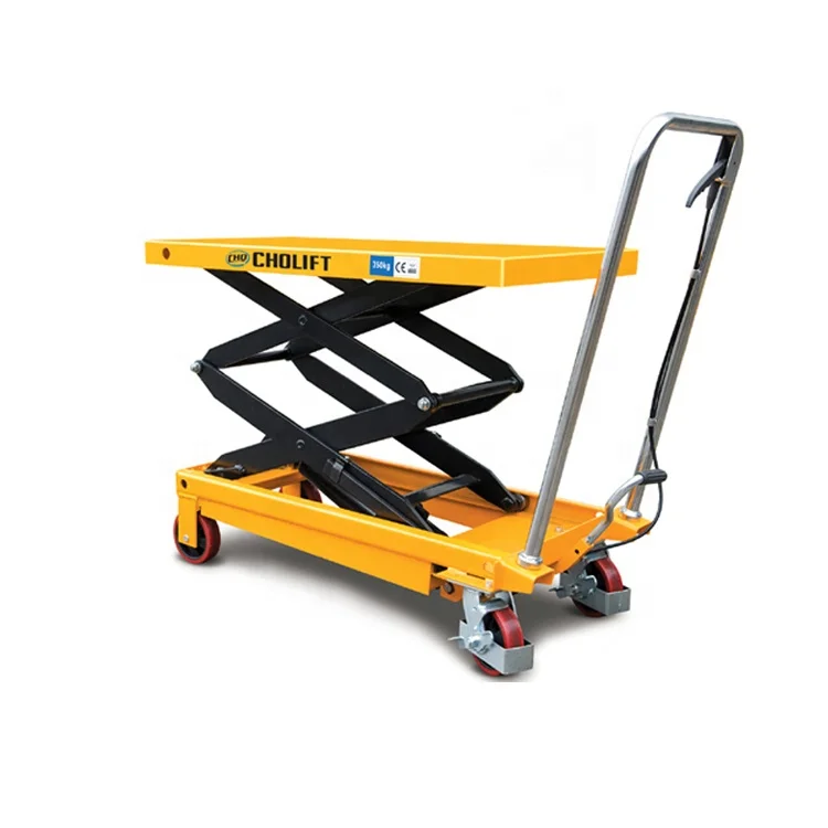 
Portable Manual Hydraulic Fixed Iron Scissor Lift Table 