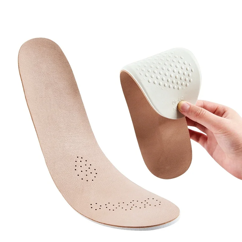 ZINSOLE Customizable Leather Shoes Soft Sole comfort Breathable Sweat and Anti-odor Latex PU Insoles