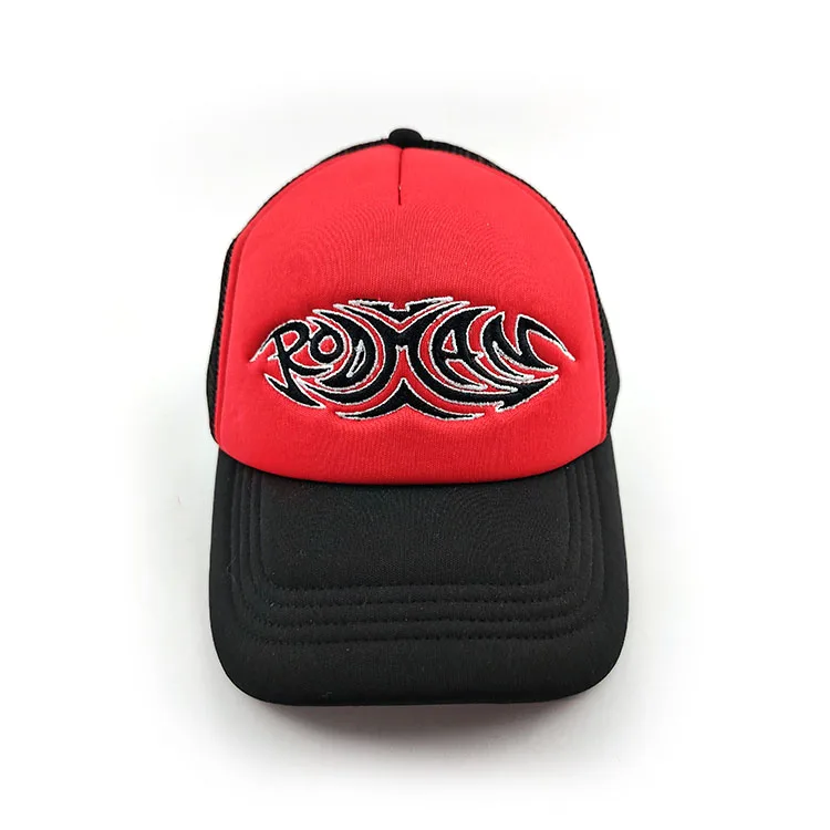 Ретро камуфляжная сетчатая задняя шляпа дальнобойщика с вышивкой двухцветная пользовательская 5-панельная Высококачественная 100% Полиэстеровая бейсболка Очаровательная Мужская 2024