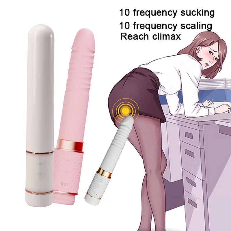 Telescopic vibrator female variable frequency sex toys wholesale sucking masturbation stick 2022