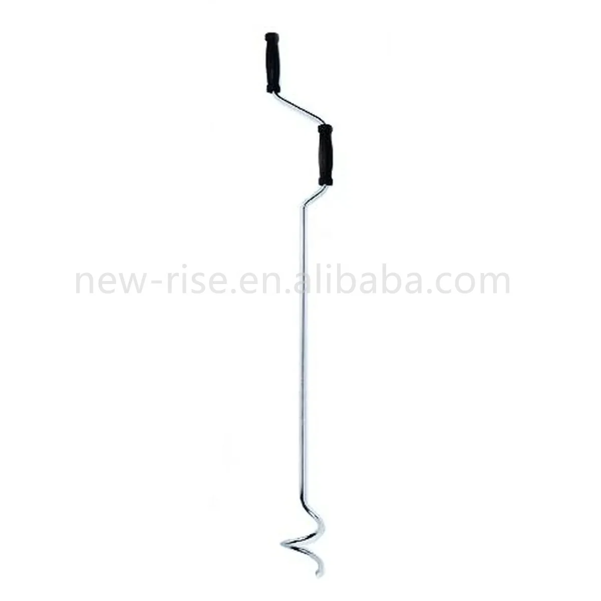 Stainless Steel Flipping Crank Compost Aerator Compost Turner and Mixing Tool Composting Turner and Mixing Tool Aeration Tool