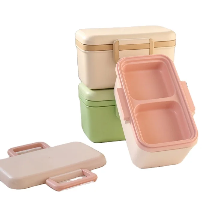 Экологичный Ланч-бокс из бамбукового волокна bento пищевой контейнер биоразлагаемый на