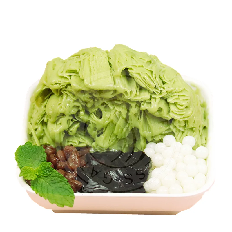 factory direct matcha snow ice  powder soft shaved ice powder 1kg  fruity flavor snowflake powder
