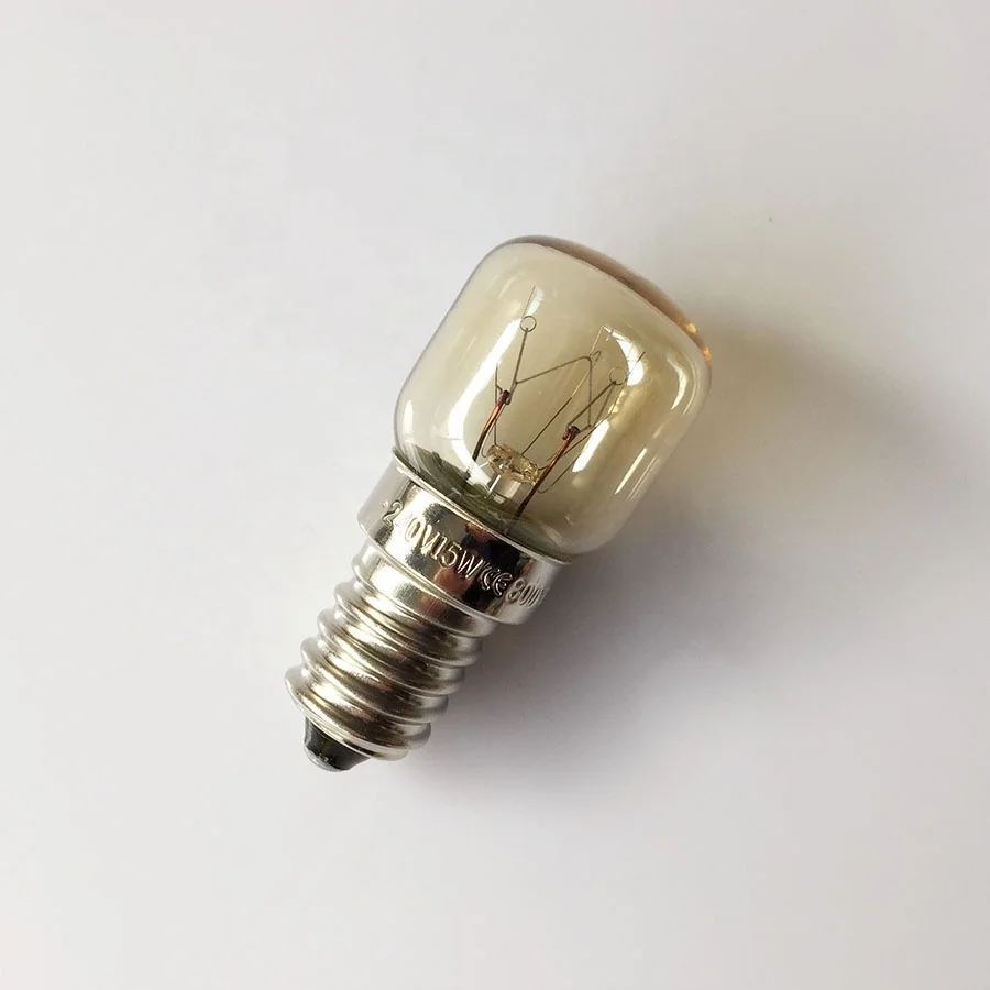 Amazon supplier 15 watt dimmable SES E14 oven light bulb for salt lamp