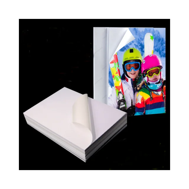 115g 135g 150g A4 size glossy photo paper sticker inkjet waterproof photo paper glossy inkjet adhesive photo paper