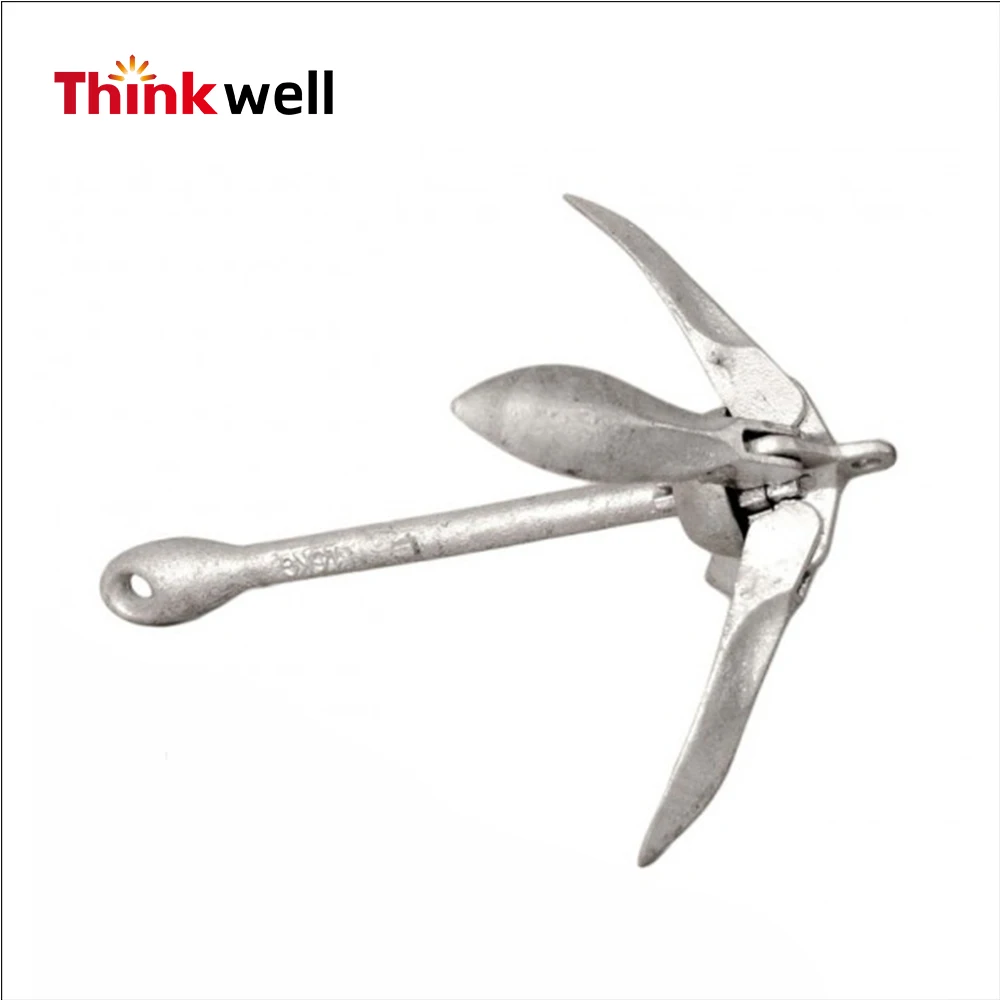 Chinese Factory Casting Galvanized Folding Boat Anchor