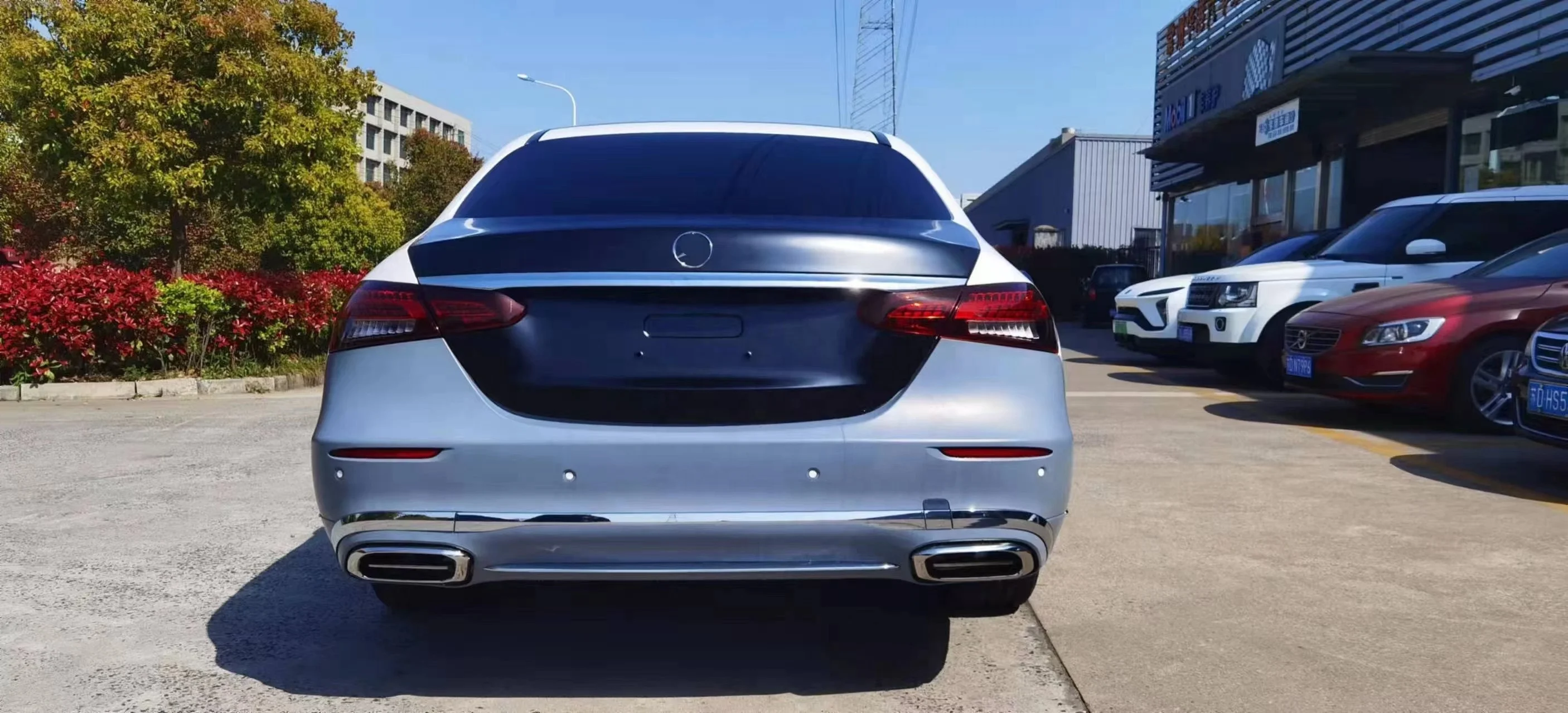 upgrade to the latest maybach style body kit bodykit sets with lamps for Mercedes benz E class W213 car parts 2016-2020