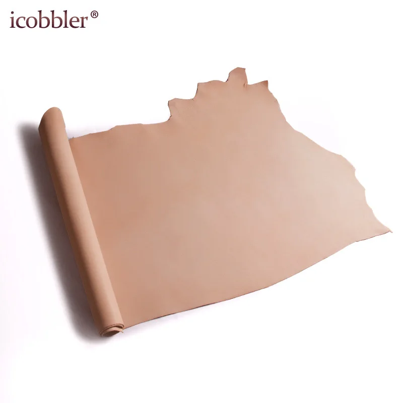Vegetable Tanned Cowhide Material Fabric Piece, Real Leather For Furniture DIY Art Craft Sewing Accessory Genuine-Leather-Fabric