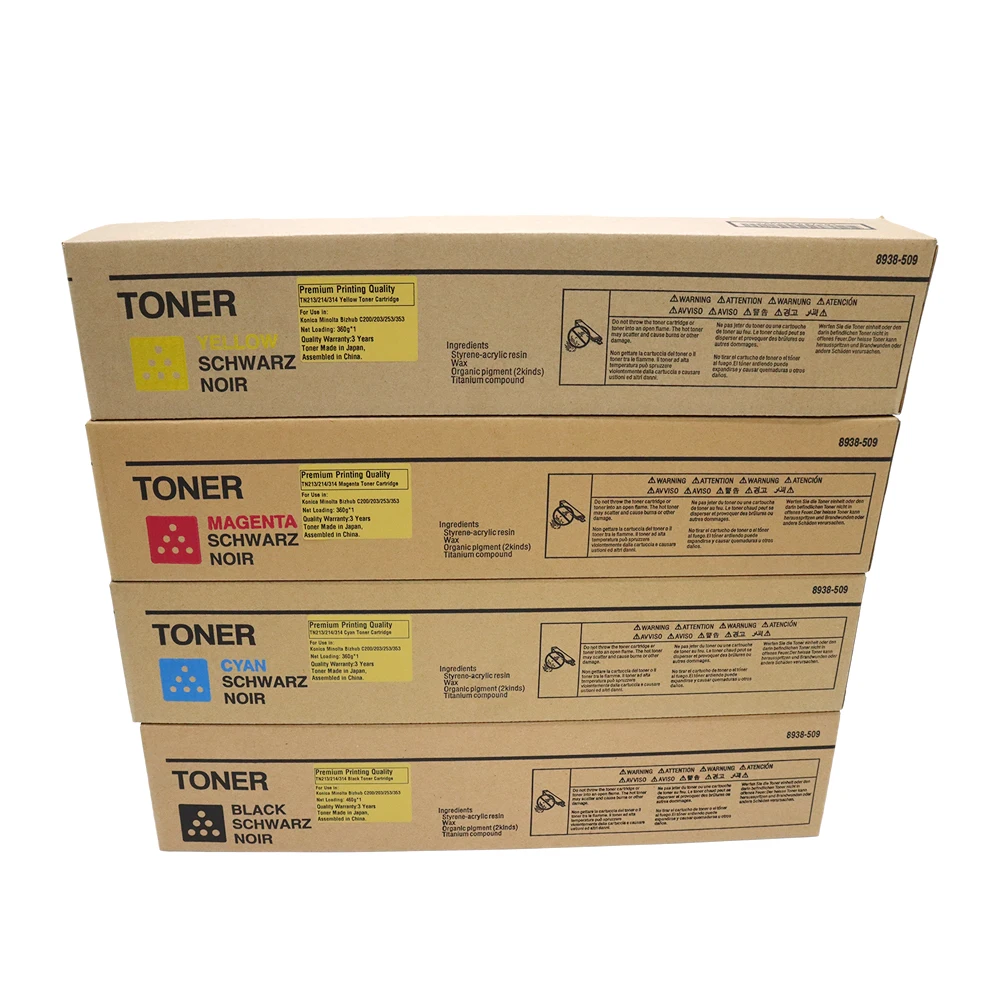 Совместимый TN-213 TN-214 TN-314 картридж с тонером для Konica Minolta Bizhub C200/203/253/353 по цене поставщика