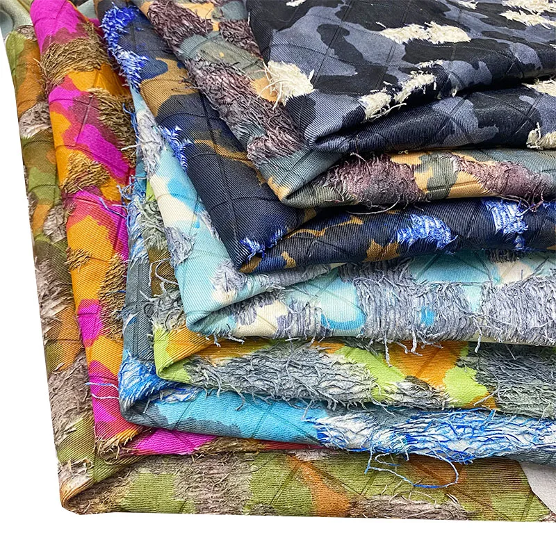 2024 Handmade Knife Cutting  Environmentally friendly sheepskin Oil Wax Camo High end fabrics for luggage and clothing