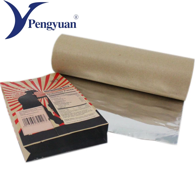 
High-end design greaseproof aluminium foil faced kraft paper roll 