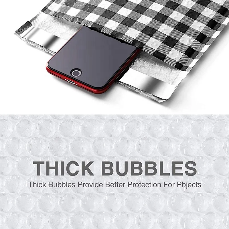 Poly Bubble Mailer Self Seal Padded Envelopes Bubble Lined Wrap Bags Cosmetics Packing Shipping Mailing Gingham