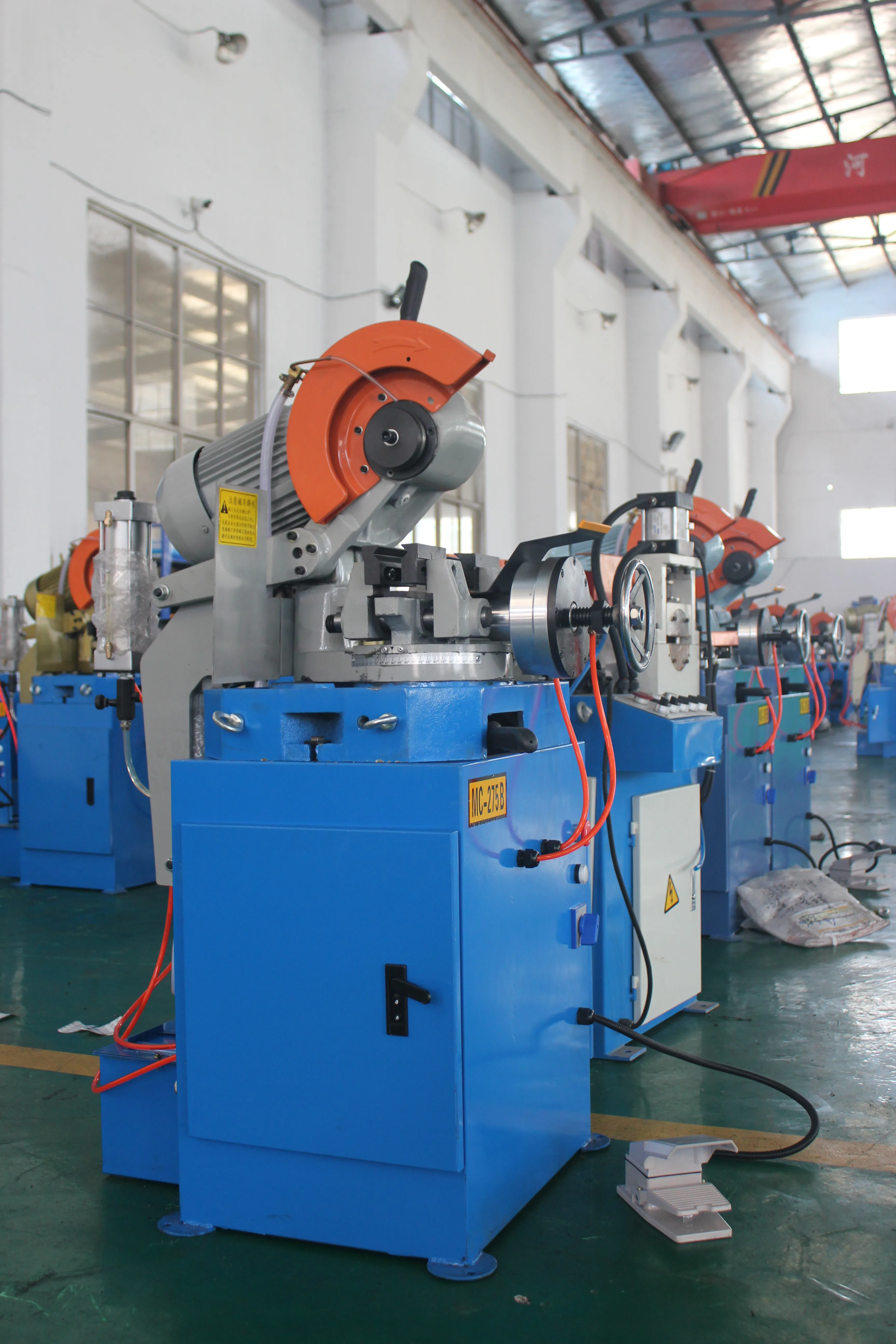 MC-275B pipe cutting machine Pneumatic pipe cutting machine semi automatic
