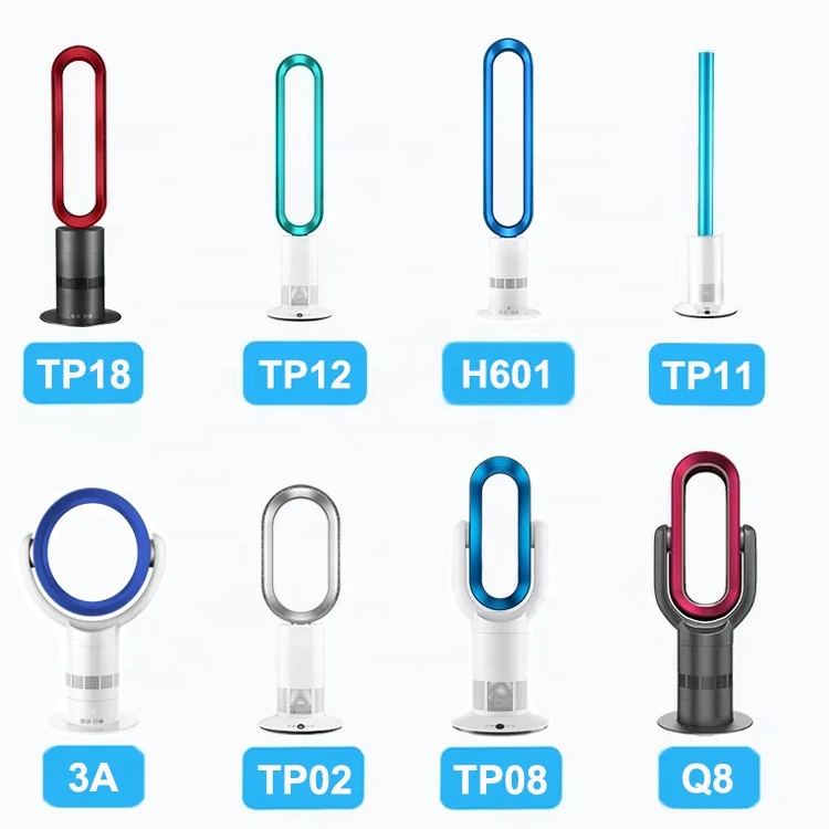 Restaurant High End Intelligent Remote Control Energy-saving Cooling and Heater Bladeless Floor Standing Electric Fan