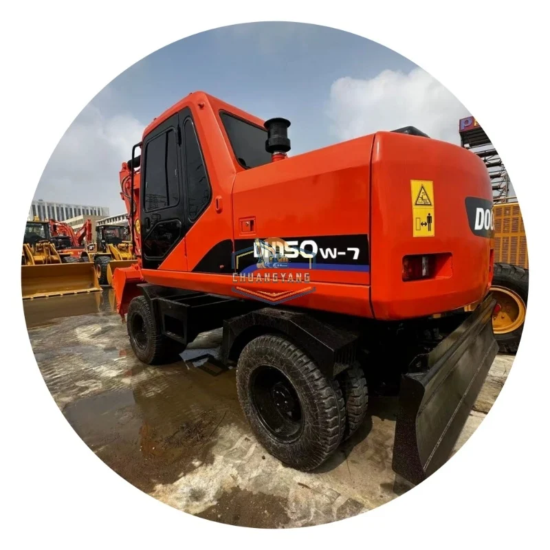 Экскаватор-погрузчик Doosan Dh150/Dh150w-7 15 тонн импортный из Кореи Подержанный блок для продажи с основными компонентами Komatsu