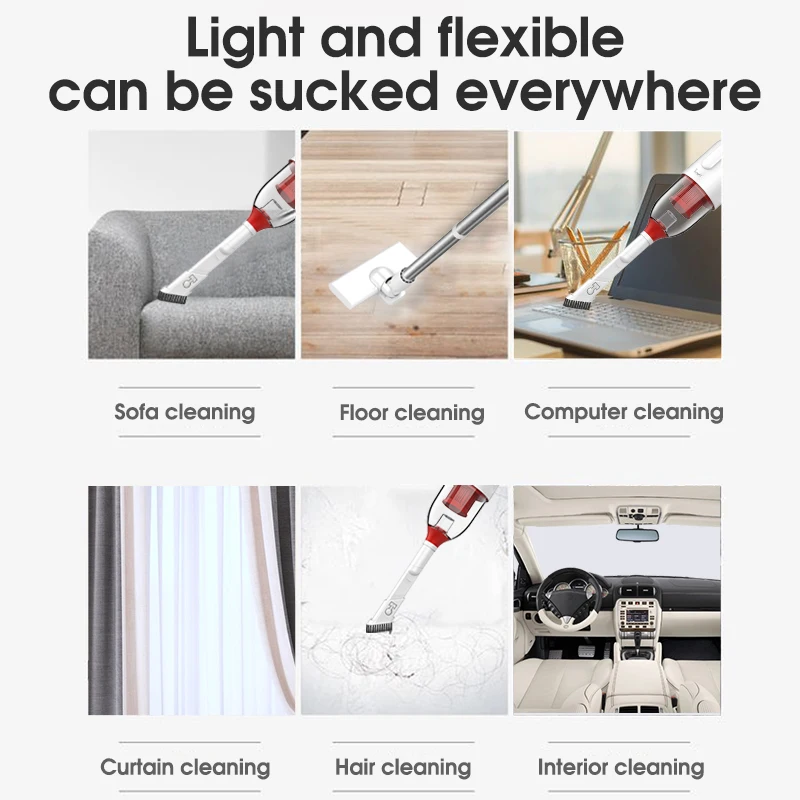 OEM High Suction Vacuum Cleaner Household 15000pa High Power Wet And Dry Small Electric Carpet Vacuum Cleaner